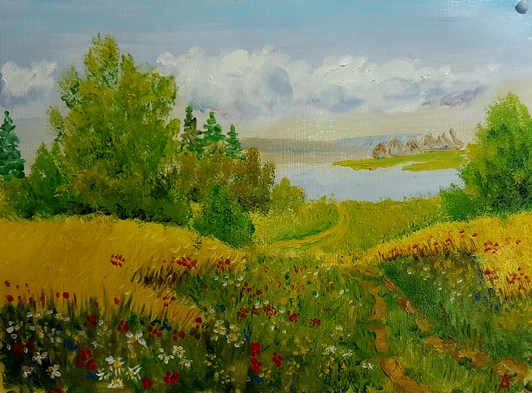 Картина А.Абалова, холст, масло